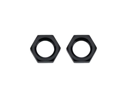 Bulkhead Nuts Black -3 2pk