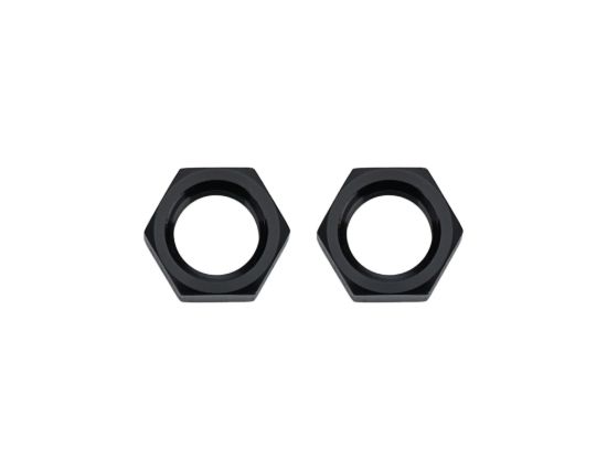 Bulkhead Nuts Black -3 2pk