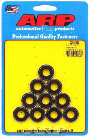 Black Washers - 3/8 ID x 7/8 OD (10)