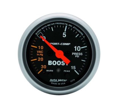2-1/16in S/C Boost/Vac. Gauge 30in/15psi