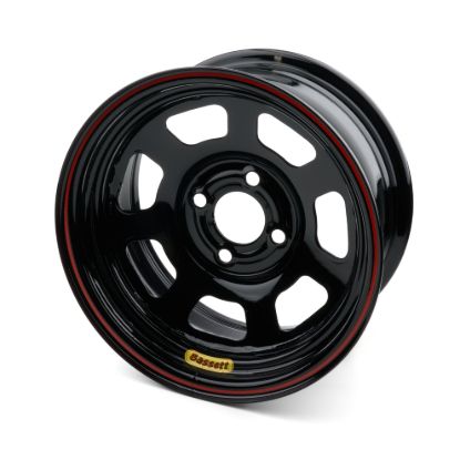 Wheel 14x7 D-Hole 4x4.25in 3.5in BS Black