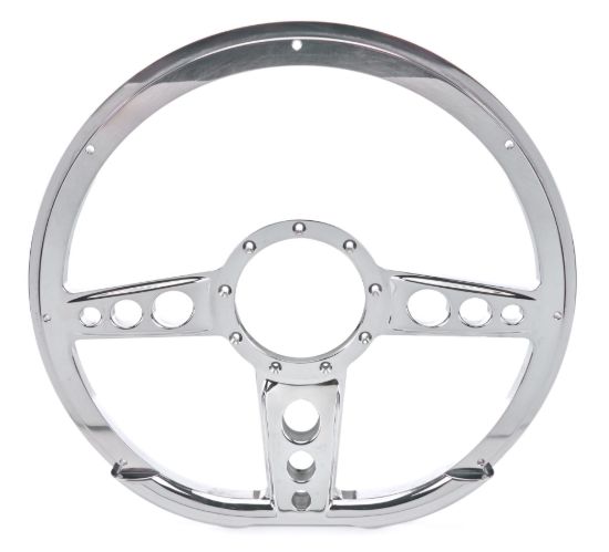 Steering Wheel 14in D- Shape Trans Am Polished