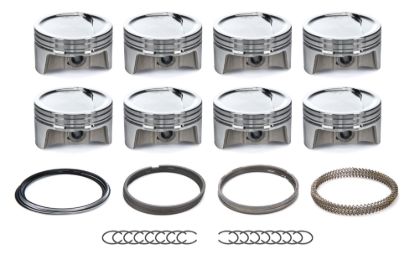 GM LS Dished Piston Set w/Rings 4.030 Bore