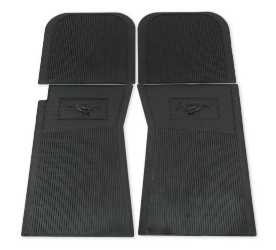 65-66 Mustang Pony Floor Mats Black