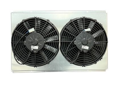 Fan Shroud w/Dual 12in Fans 23-7/8in x 15.5in