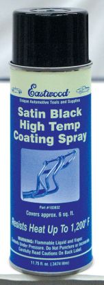 Hi Temp Coating Satin Black 11.75oz Aerosol