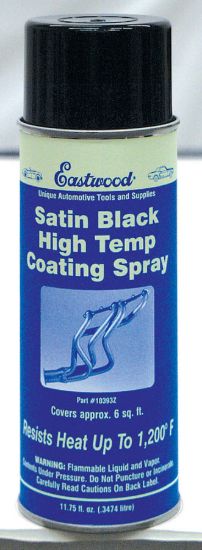 Hi Temp Coating Satin Black 11.75oz Aerosol