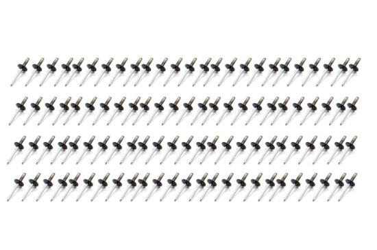 Lrg Hd Rivet Black Multi -grip 100pk