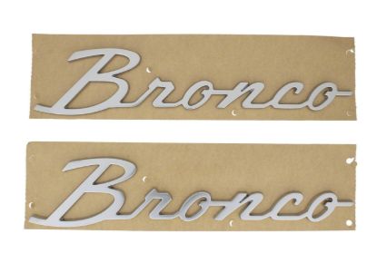 Bronco Script Emblem Kit -Silver
