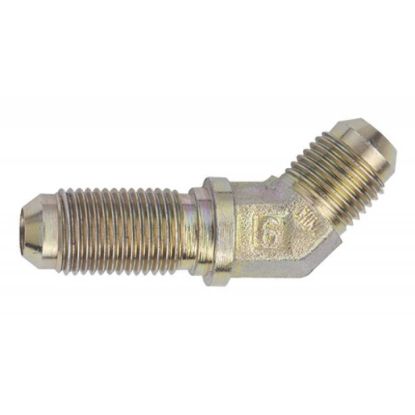 #3 x 45 Deg Bulkhead Fitting Steel