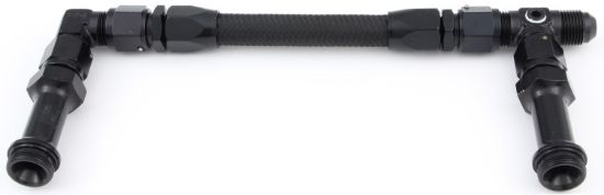 #6 Fuel Line Kit 7/8-20 Dual Inlet 4150 Black