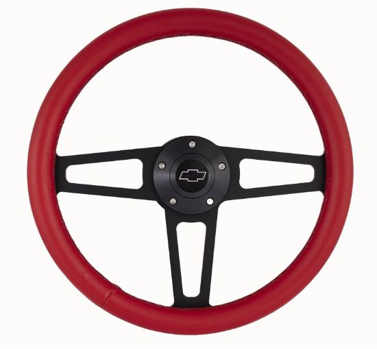 Billet T Series Red Wrap ped Steering Wheel
