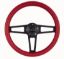 Billet T Series Red Wrap ped Steering Wheel