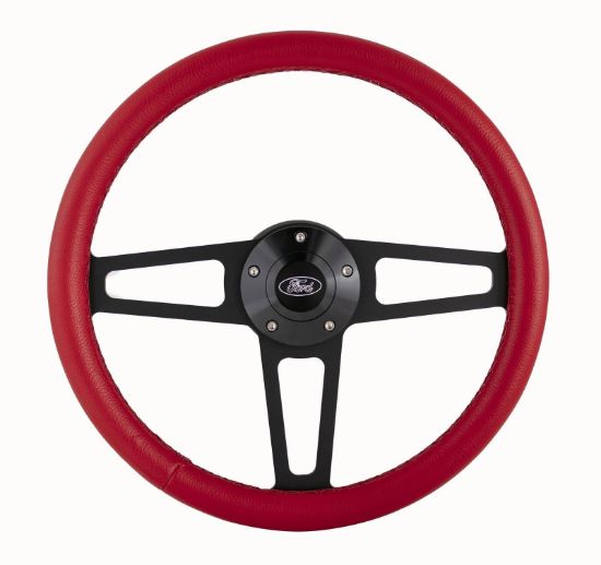 Billet T Series Red Wrap ped Steering Wheel