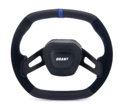 C8 Performance Steering Wheel Blue Center Stripe