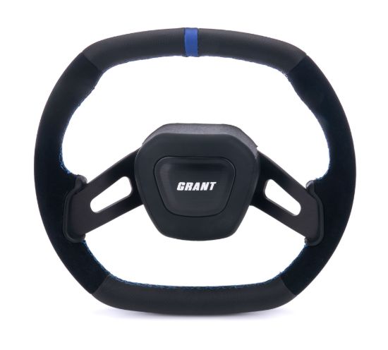 C8 Performance Steering Wheel Blue Center Stripe