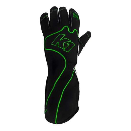 Gloves Karting RS1 Youth X-Small Black/Green