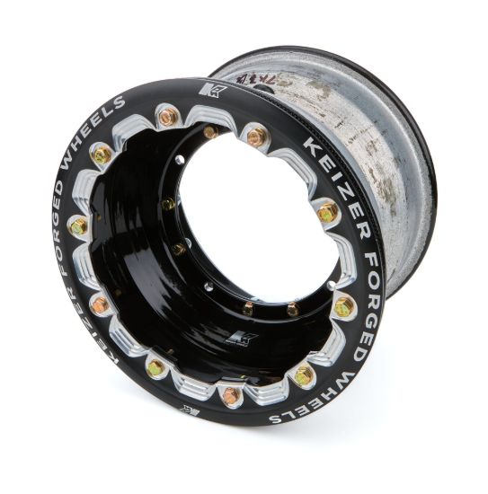 Wheel 4-Pin 10x7 3in BS w/Bdlk Black