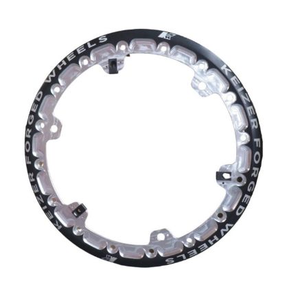 Beadlock Ring Forged Blk 15in w/3 Threaded Tabs