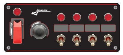 Ignition Panel Black w/ 4 Acc and Pilot Light