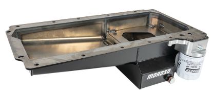 GM LS Oil Pan w/Billet Oil Filter Adapter 7qts.