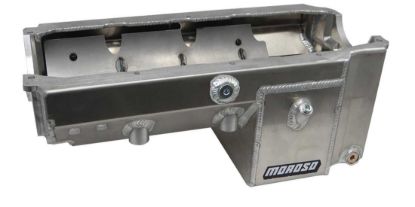 SBC Alm Drag Race Oil Pan w/Rocket/Dart Block