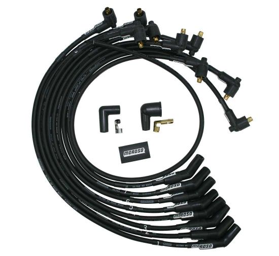 Ultra 40 Plug Wire Set SBF 302  Un-Sleeved Blk