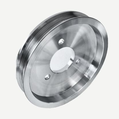 BBC Crank Pulley Polish W POL ASSY - CHEVY BB SW