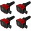 Coil 4pk Ford Eco-Boost 2.0L/2.3L Red