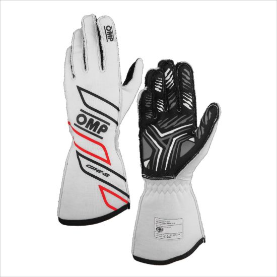 ONE-S GLOVES my2025 FIA 8856-2018 WHITE SZ. L