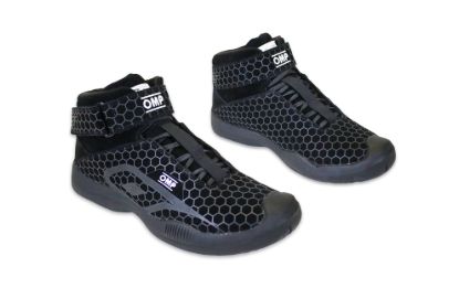 OMP PIT CREW SHOES SFI BLACK SIZE 10