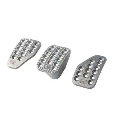 3 Pedal Set Sandblasted Aluminum