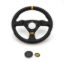Trecento 300mm Steering Wheel Black Leather