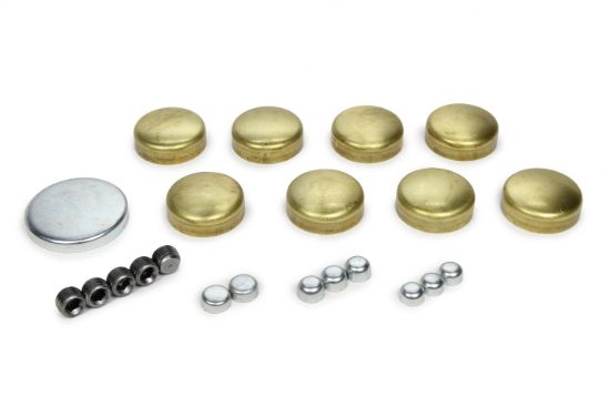 350 Chevy Freeze Plug Kit - Brass (Bag)
