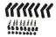 Ceramic Spark Plug Boot Kit 45-Deg 8pk Black