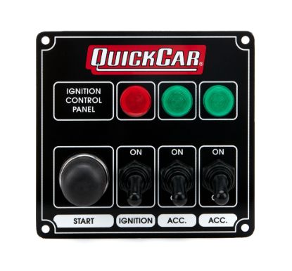Ignition Panel Black w/ 2 Acc. & Lights