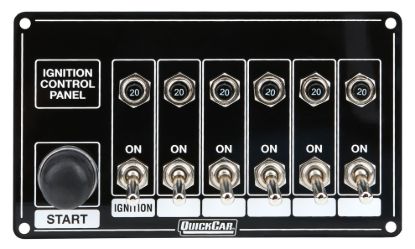 Ignition Panel Blk w/ Start But. 5 Acc. Circut