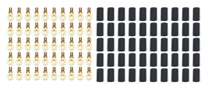 Ring Terminal #8 14-16 Ga w/Heat Shrink 50pk