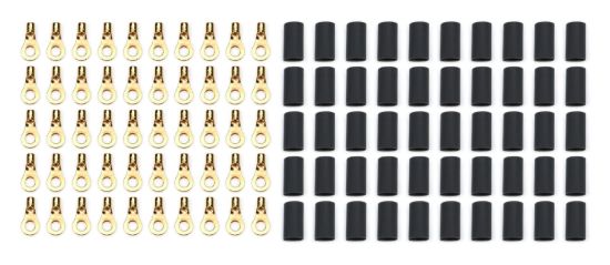 Ring Terminal #8 14-16 Ga w/Heat Shrink 50pk