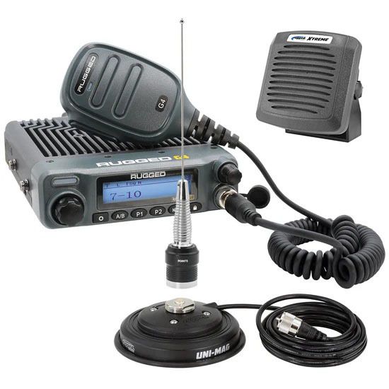 GMRS Mobile Radio Kit Rambler G4 w/Ext Speaker