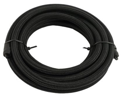 6AN Premium 235 Series E85 Nylon Hose 15ft BLK