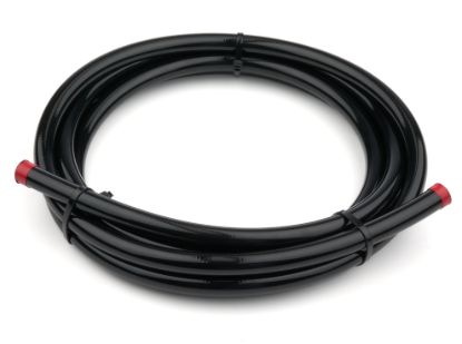 8AN Non-Carbon Lined PTFE Hose Black 10ft
