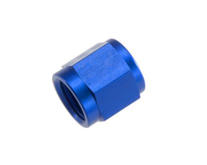 4AN Aluminum Tube Nut 7/16in x 20 6/pkg Blue