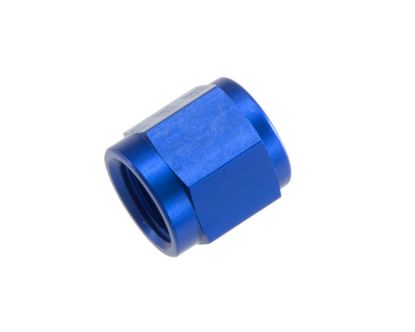 8AN Aluminum Tube Nuts 3/4in x 16 Blue - 2/pkg