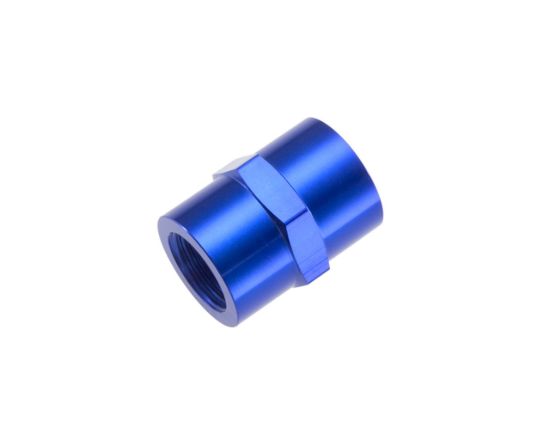 1/4in NPT Female Pipe Coupler Blue