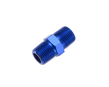 1/4in NPT Male Pipe Union Blue