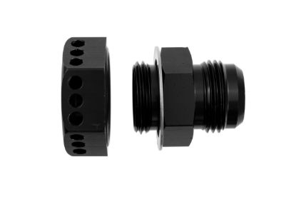 Valve Cover Vent Fitting -12AN  Black