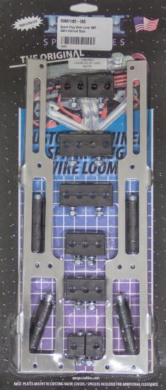 Spark Plug Wire Loom SBF Satin Vertical Style