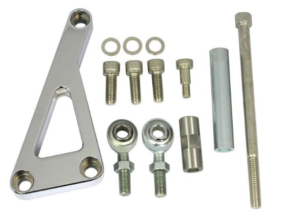 Chrome Alum SB Chevy Alternator Bracket Lwp