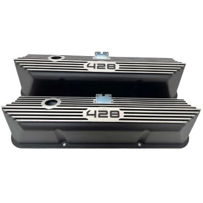 Valve Covers Aluminum Tall Ford 428 CID Logo